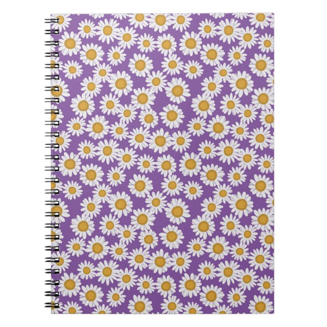 Ditsy daisy flowers notebook (Front)