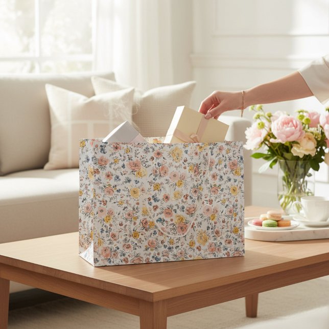 Ditsy Floral Botanical Garden Gift Bag (Creator Uploaded)