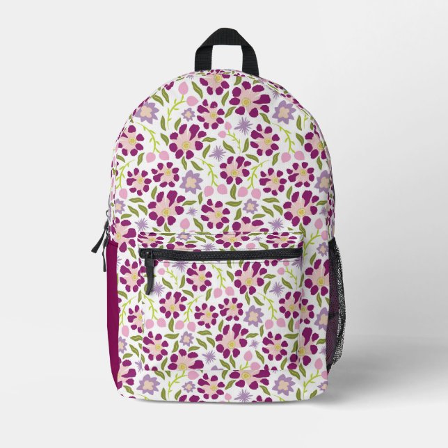 Ditsy floral printed backpack (Front)