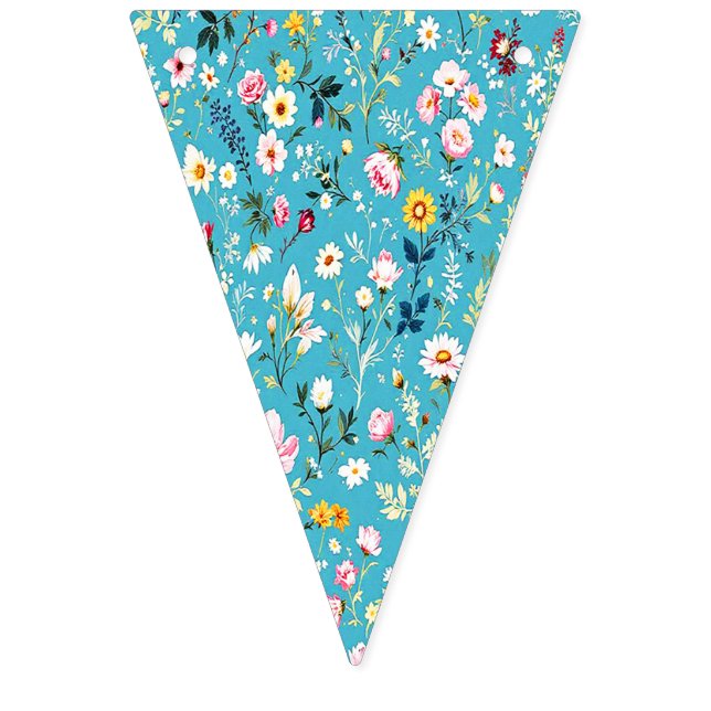 Ditsy Floral Summer   Bunting (Fourth Flag)