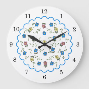 Ditsy Floral Wall Clock