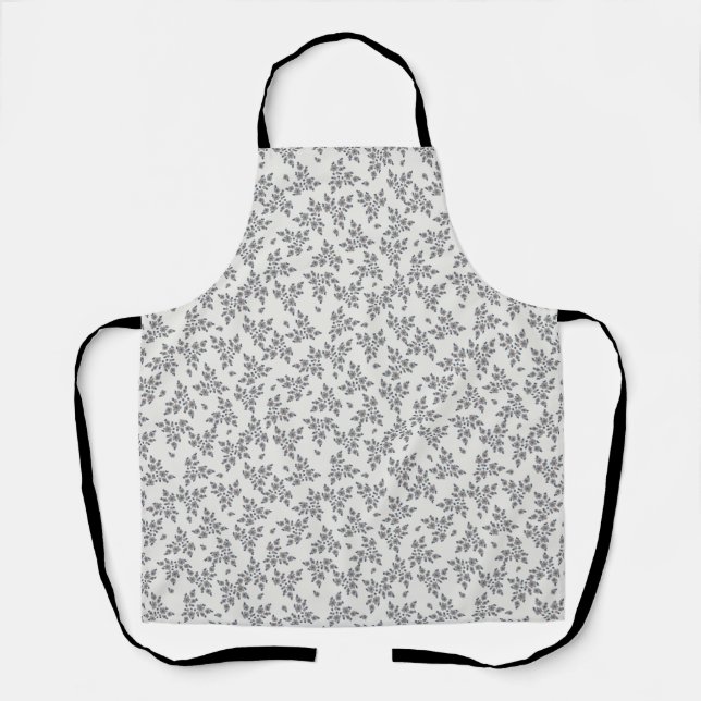 Ditsy Florals in Grey Apron (Front)
