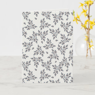 Ditsy Florals in Grey Card