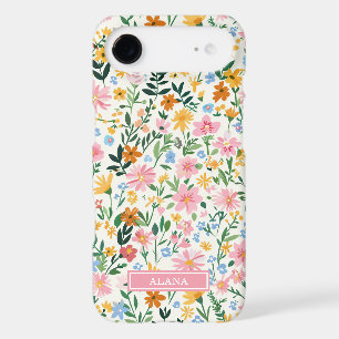 Ditsy Flower Garden Monogrammed