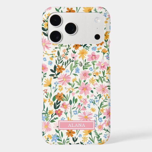 Ditsy Flower Garden Monogrammed (Back)