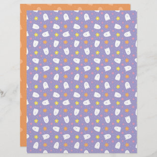 Ditsy Ghosts Scrapbook Paper