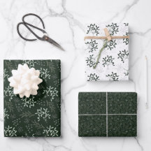 Ditsy Mistletoe Wrapping Paper