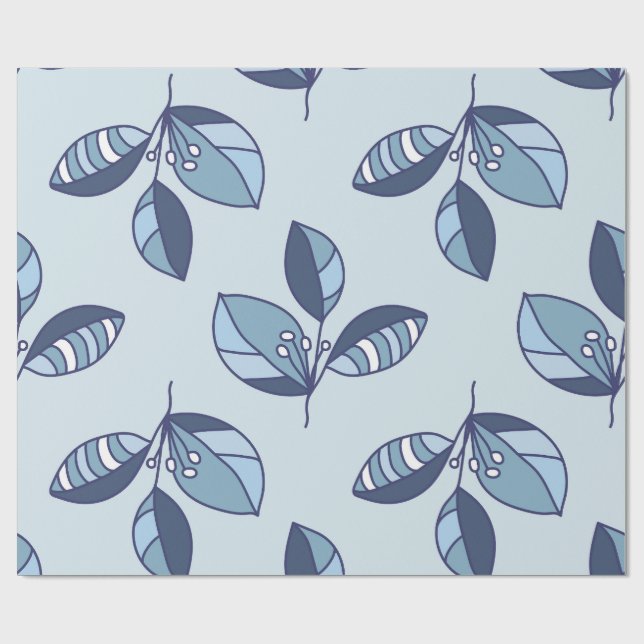 Ditsy Snowflake pattern backgrounds textures Wrapping Paper (Flat)