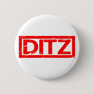 Ditz Stamp 6 Cm Round Badge