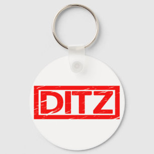Ditz Stamp Key Ring