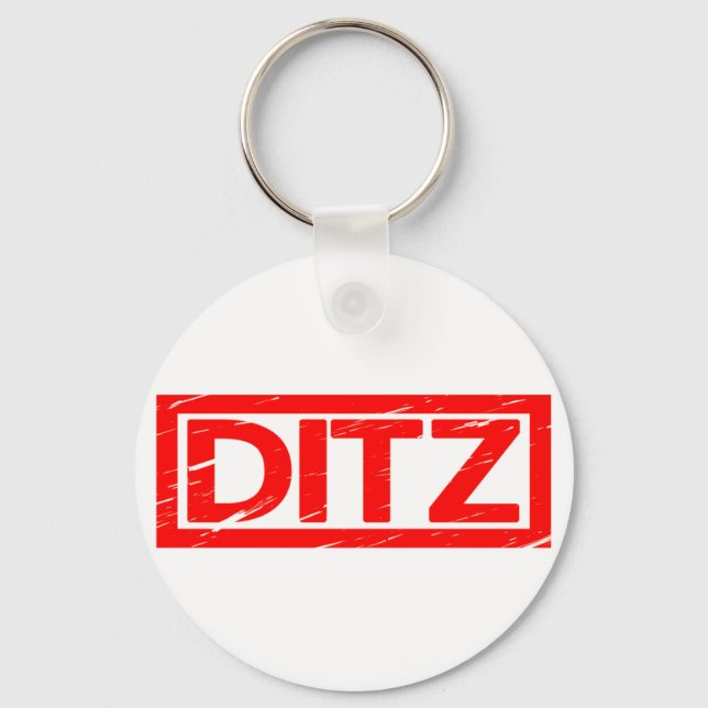 Ditz Stamp Key Ring (Front)