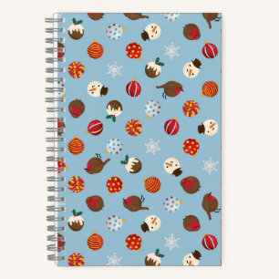 Ditzy Christmas Polkadots Notebook