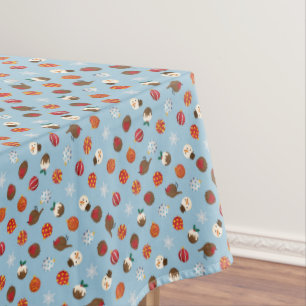 Ditzy Christmas Polkadots Tablecloth