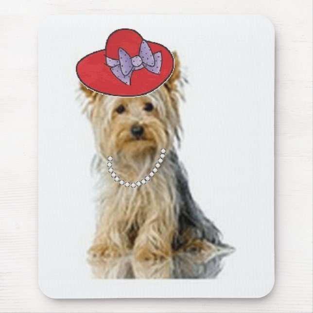Ditzy Dogs~Original Mousepad~Yorkie Mouse Pad (Front)