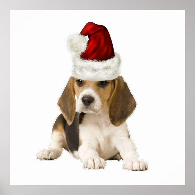 Ditzy Dogs~Original Poster~Beagle~Christmas Poster (Front)