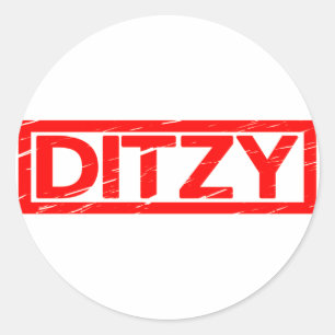 Ditzy Stamp Classic Round Sticker
