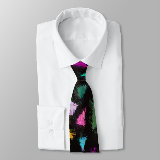 Ditzy Triangles Tie (Tied)