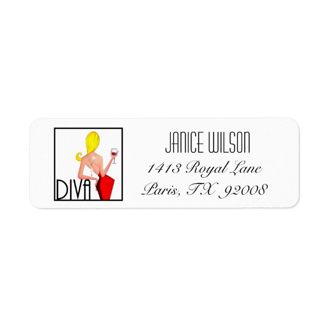 DIVA Address Labels (Front)