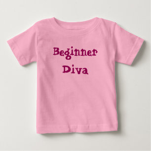 Diva Beginner Cute Sassy Girly Quote Baby T-Shirt