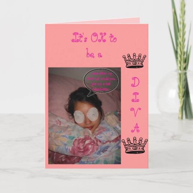 Diva Birthday card (Front)