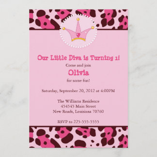 Diva Birthday Party Invitation