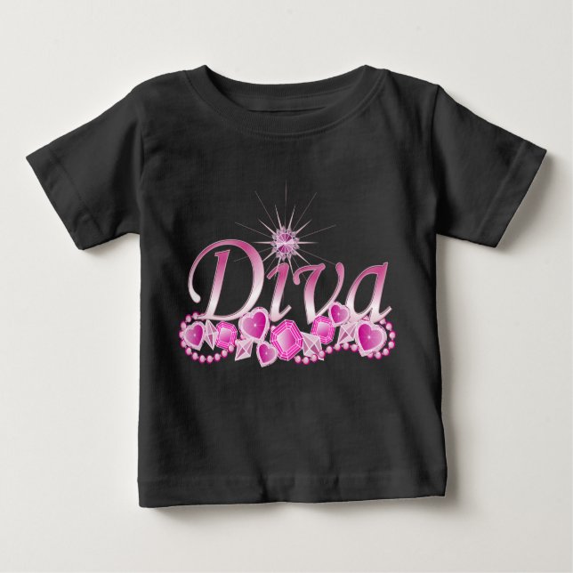 Diva Bling Baby T-Shirt (Front)