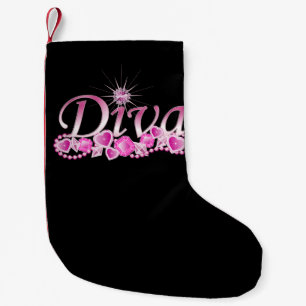 Diva Bling Small Christmas Stocking