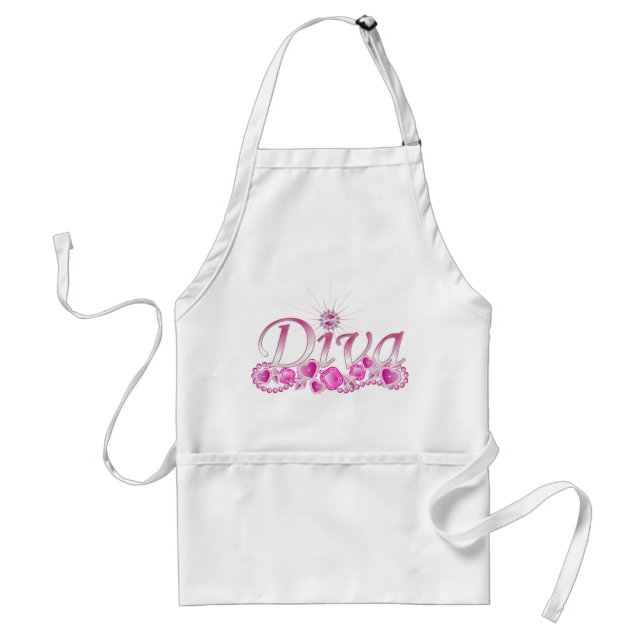 Diva Bling Standard Apron (Front)