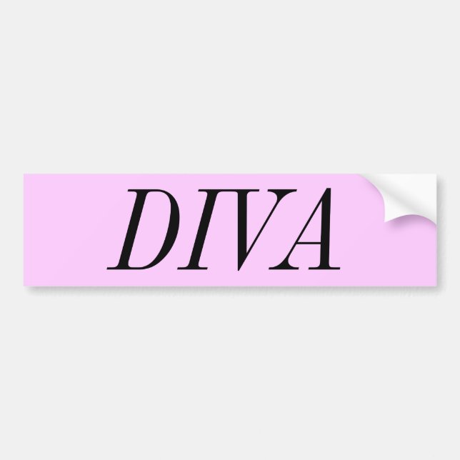 DIVA BUMPER STICKER (Front)