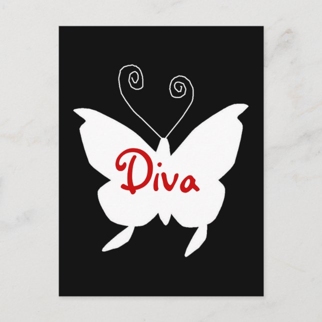 Diva Butterfly I Postcard (Front)
