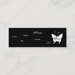 Diva Butterfly I Profile Card - Cusomizable
