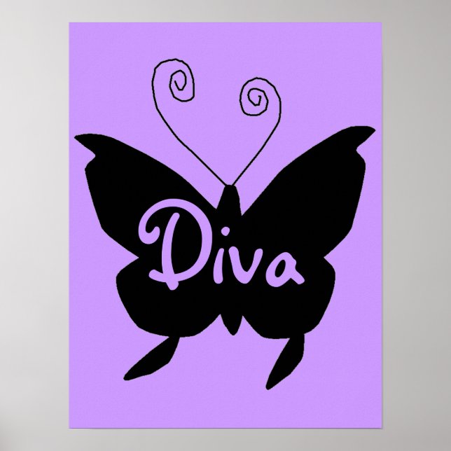 Diva Butterfly Poster (Front)