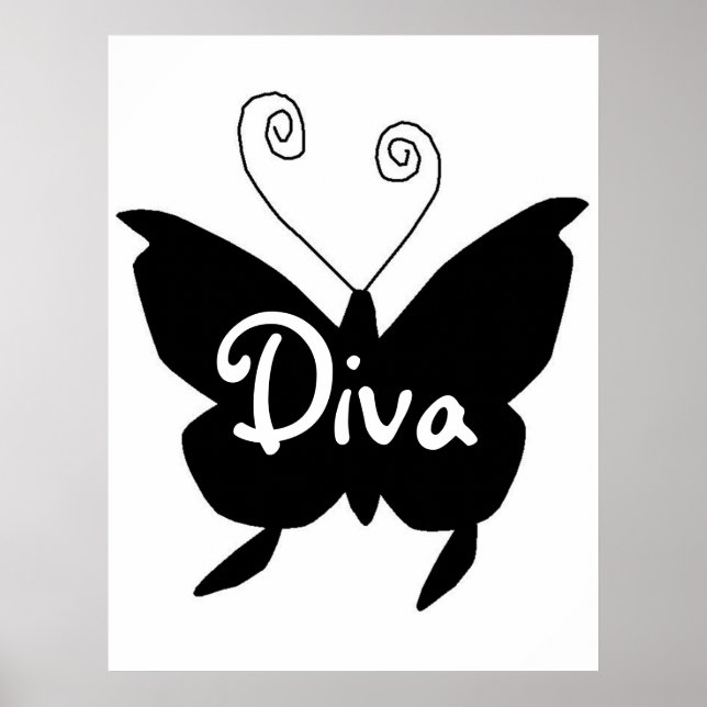 Diva Butterfly Poster (Front)