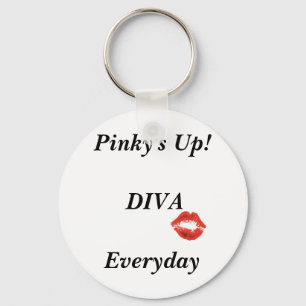 Diva button key ring