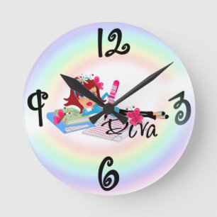 Diva - Custom Square Wall Clock