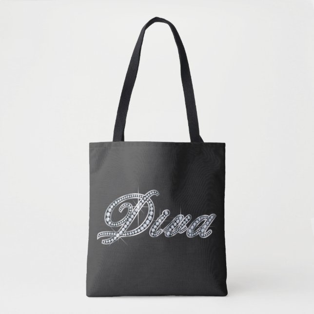 Diva "Diamond Bling"  Tote Bag (Front)