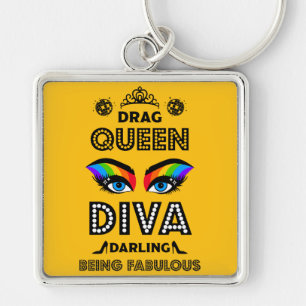 Diva Drag Queen Key Ring