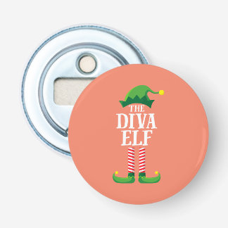 Diva Elf Matching Family Group Christmas Party Bottle Opener