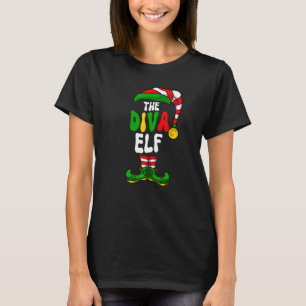 Diva Elf Pajama Matching Group Christmas Holiday G T-Shirt
