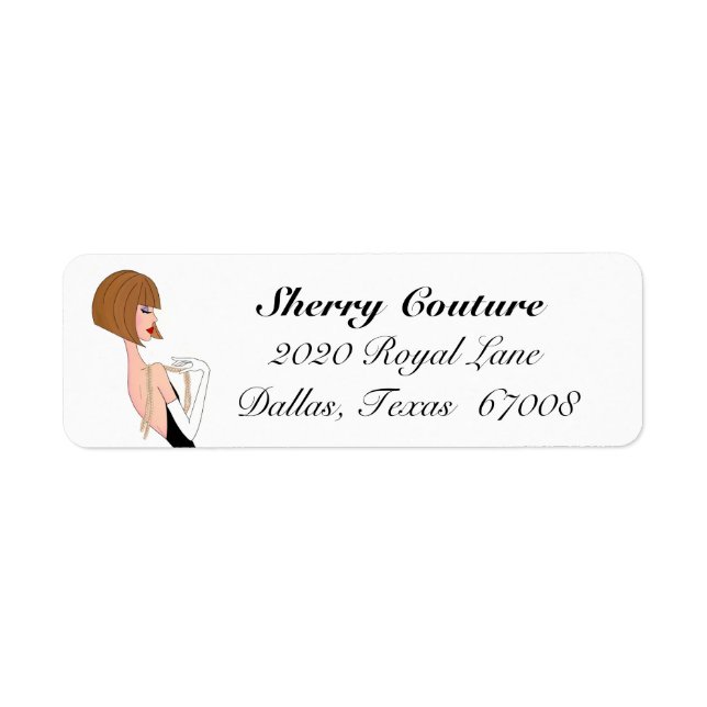 Diva Exquisite Return Address Label (Front)