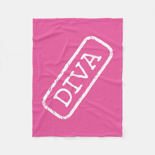 "DIVA" Fleece Blankets (Front)