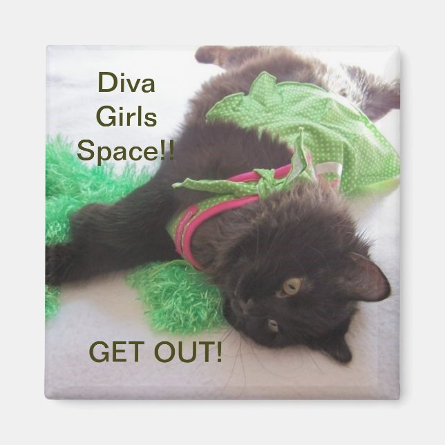 DIVA GIRL LOCKER MAGNET (Front)