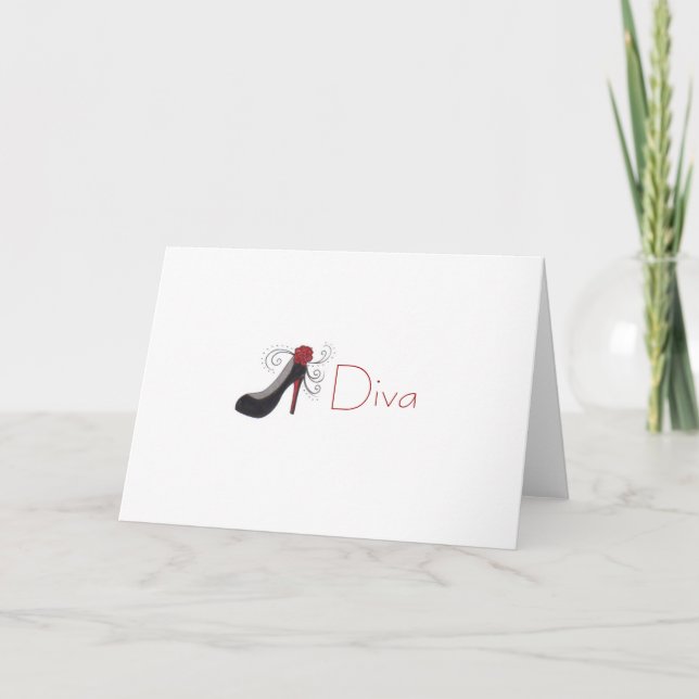Diva Greeting Card (Front)