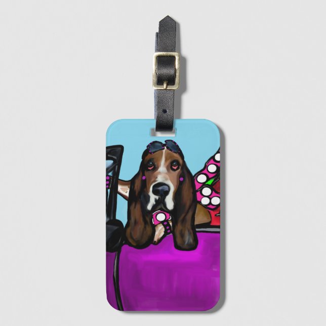 DIVA HOUND LUGGAGE TAG (Front Vertical)