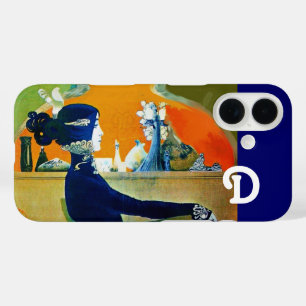 DIVA IN BLUE ,BEAUTY FASHION MONOGRAM iPhone 16 CASE