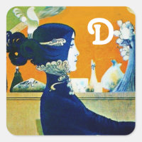 DIVA IN BLUE ,BEAUTY FASHION MONOGRAM