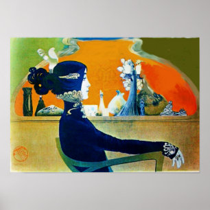 DIVA IN BLUE / Beauty,Hair,Fashion Poster