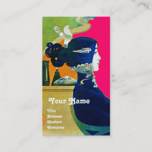 DIVA IN BLUE MONOGRAM Beauty Salon ,Makeup Artist Business Card