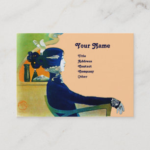DIVA IN BLUE MONOGRAM Beauty Salon ,Makeup Artist Business Card