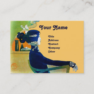 DIVA IN BLUE MONOGRAM Beauty Salon ,Makeup Artist Business Card